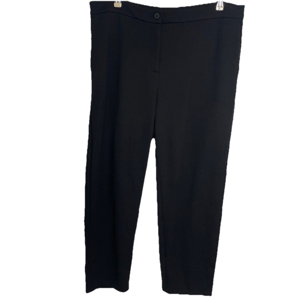 NWT Eileen Fisher Pants Black Slouch Ankle Pant Stretch Comfort Capsule‎ XL
